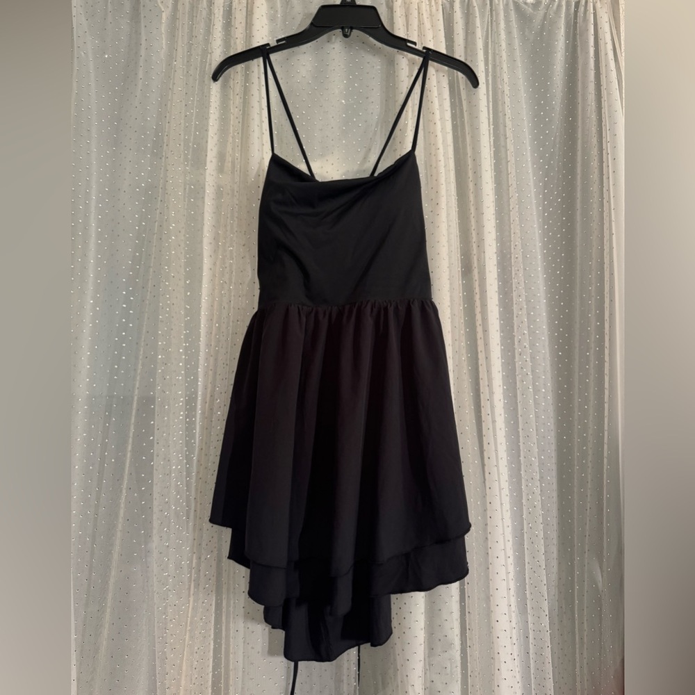 Halara corset back mini dress black